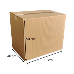 Cajas de cartón para mudanzas, almacenaje y transporte  60x40x50 cm