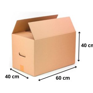 Cajas de cartón para mudanzas, almacenaje y transporte  60x40x40 cm